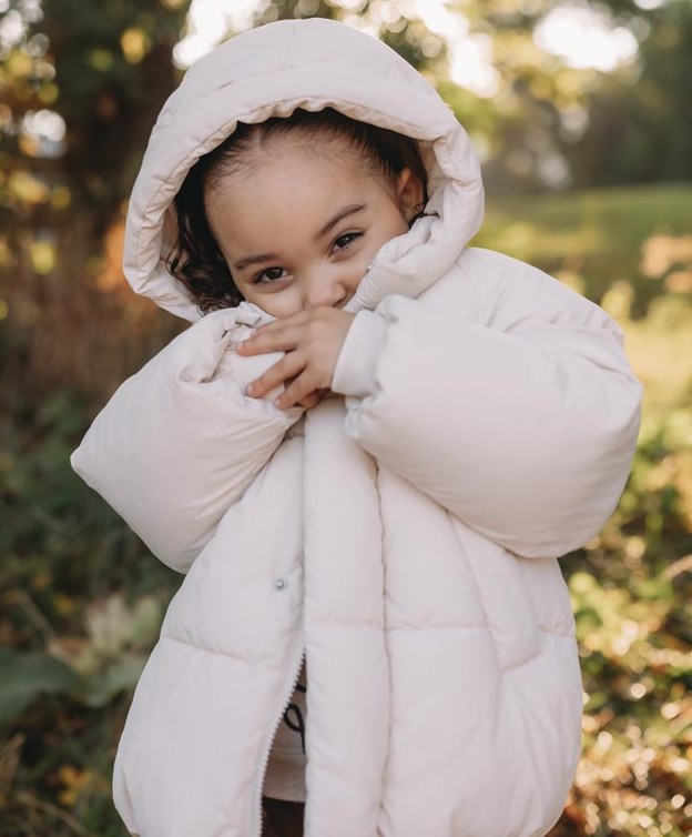 toddler girl wearing winter jacket
